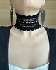 chokery Koronkowy czarny choker