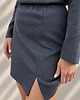 spódnice mini Herringbone Tweed / bawełniana spódnica w jodełkę