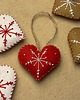 ozdoby choinkowe 03 Zawieszka choinkowa SERCE czerwone