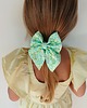 dziewczynka - inne Gumka jedwabna z kokardą MINI scrunchie daisy