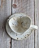 kubki Kubek Ceramiczny Serce, Kubek Handmade Stracciatella