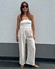 spodnie materiałowe damskie Spodnie Space modal oat milk Następny
