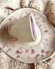 patery i talerze Ceramiczna czarka i talerzyk "Fiołki"