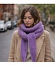szale damskie Duży ręcznie robiony ciepły szalik komin otulacz Sophie z wełną merino