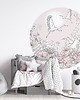 tapety i naklejki ścienne Naklejka Ścienna Piwonie Blossom Lines Rose