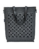 torby XXL Classic Bag mod.6 - grafitowa z czarnym ażurem