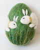 jajka wielkanocne Zakochane króliczki na trawie - pisanka na zamówienie