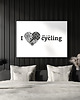 plakaty Plakat. I love cycling