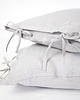 poduszki gładkie CUSTOM ORDER Lniana Poszewka Troczki LIGHT GRAY