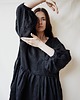 sukienki mini damskie Sukienka BELZA / black / len
