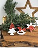 ozdoby choinkowe Zawieszki choinkowe  ceramiczne ozdoby świąteczne 3 el.