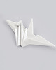 broszki Broszka Porcelanowa Origami Żuraw Biała
