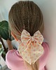 dziewczynka - inne Gumka jedwabna z kokardą MINI scrunchie pastel dots
