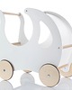 klocki i zabawki drewniane Drewniany wózek dla lalek /pchacz