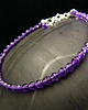 bransoletki z kamieni naturalnych Bransoleta Purple - Srebro Ametyst 3.5
