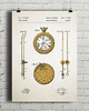plakaty Zegarek - patent - plakat vintage