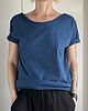 t-shirt damskie Jasny granat Oversize