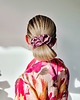 gumki do włosów Gumka jedwabna, scrunchie, frotka dusty rose MAXI
