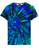 t-shirty dla dziewczynki T-shirt Girl DR.CROW Tie Dye Blue