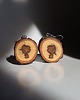 kolczyki drewniane Drewniane kolczyki - żołędziowe ludziki