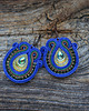 kolczyki soutache Peacock Eye-kolczyki soutache