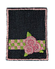 naszywki na ubrania Naszywka naprasowanka RÓŻE ŁATA termoprzylepna haft 5,7x7,2cm