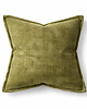 poduszki gładkie Zielona poszewka dekoracyjna  z szenilii