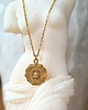 złote naszyjniki AMULET - naszyjnik srebro, złoto, różowe złoto
