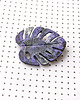 broszki Monstera UNIKATOWA broszka INKY PURPLE