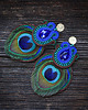 kolczyki soutache Peacock Eye-kolczyki soutache