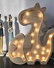 lampy do pokoju dziecka Lampka Drewniana Eko Dinozaur Florek