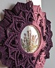 makramy makramowy wianek mandala witraż