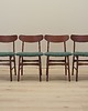 krzesła Komplet czterech krzeseł tekowych, duński design, lata 70, produkcja: Dania