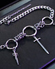 chokery Chain mail goth miecze *Savage Dagger* choker stal nierdzewna