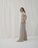 spodnie materiałowe damskie Spodnie Glad paloma beige tencel