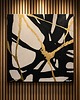 obrazy ABSTRAKCYJNE KONTRASTY  -  obraz ręcznie malowany akryl 120x120cm