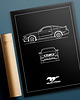 plakaty Plakat Legendy Motoryzacji - Ford Mustang