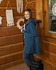 bluza z kapturem damska Bluza ,,ALINA" petrol