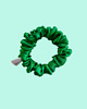 gumki do włosów Gumka jedwabna, scrunchie, gumka do włosów, gumka satynowa zielona trawka MINI