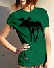 t-shirt damskie Koszulka damska ŁOŚ zielona -