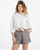 szorty damskie Lniane spodenki BLOOM true gray