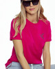 t-shirt damskie Koszulka - bawełniany t-shirt różowy /magenta Haft Koliber