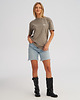 t-shirt damskie Koszulka damska OVERSIZE Washed Smoke