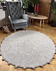 dywany Okrągły dziergany dywan DOTS  Natur 130cm