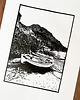 grafiki i ilustracje Linoryt  "Port de Valldemossa" (Majorka)