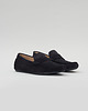 buty męskie Męskie mokasyny F304 granatowe