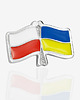 przypinki Pins "Flaga Polski i Ukrainy"