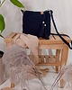 torby na ramię City bag - czarna ze złotymi dodatkami