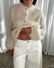 kardigany damskie Kardigan mohair ecru