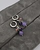 kolczyki z kamieniami Kolczyki Lilac